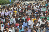 Huge rally in city opposing Netravathi River Diversion